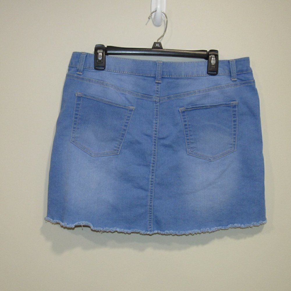 NOBO Mid Rise Denim Mini Skirt Size 17 - Picture 2 of 3